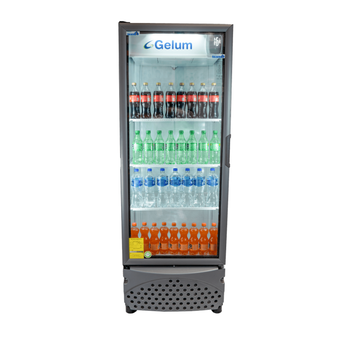 Enfriador vertical 1 puerta de cristal GELUM ENFR VR-20-G